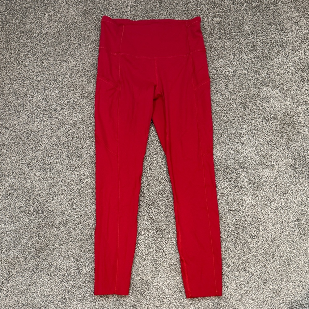 lululemon athletica Red Leggings